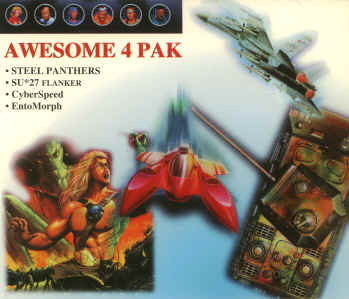 Awesome 4 Pak - Steel Panthers, SU-27 Flanker, Cyberspeed, Entomorph 