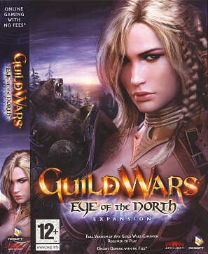 Click for a bigger box-scan of Guild Wars Eye of the North 