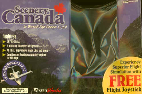 Scenery Canada for Microsoft Flight Simulator 5.1/6.0/Win95 