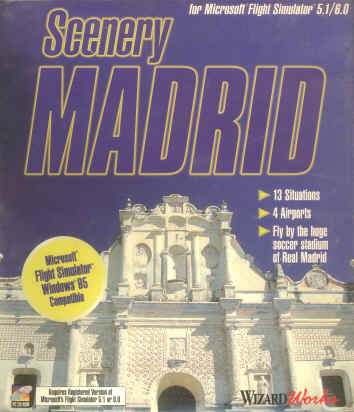 Scenery Madrid for MS Flight Simulator 5.1/6.0/95 